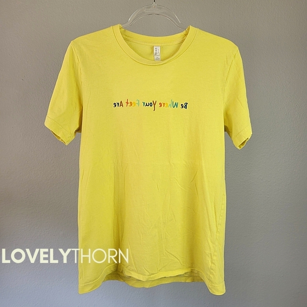 JASON MRAZ // super soft & thin short sleeve be where your feet are concert tee